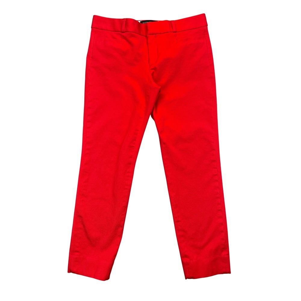 Banana Republic Sloan Fit Ankle Pants Red Career Casual Size 2 Fits 28" Boho